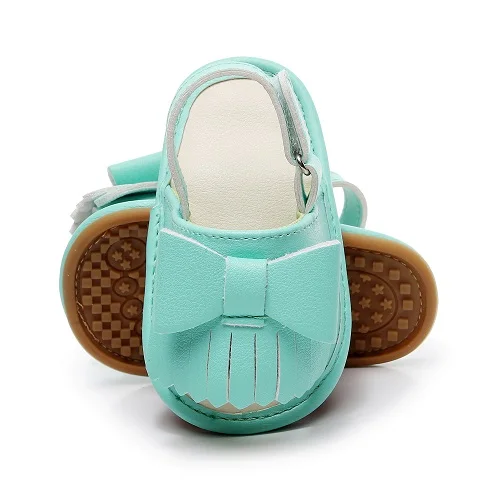 

Summer baby girls sandals with rubber sole cute bow fringe Toddler Casual Crib Shoes 2020 New kids sandals Nonslip