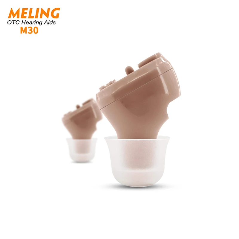 

Meling M30 Invisible Hearing Aid for Seniors Rechargeable with Noise Cancelling, Rechargeable Hearing Amplifier for Adults