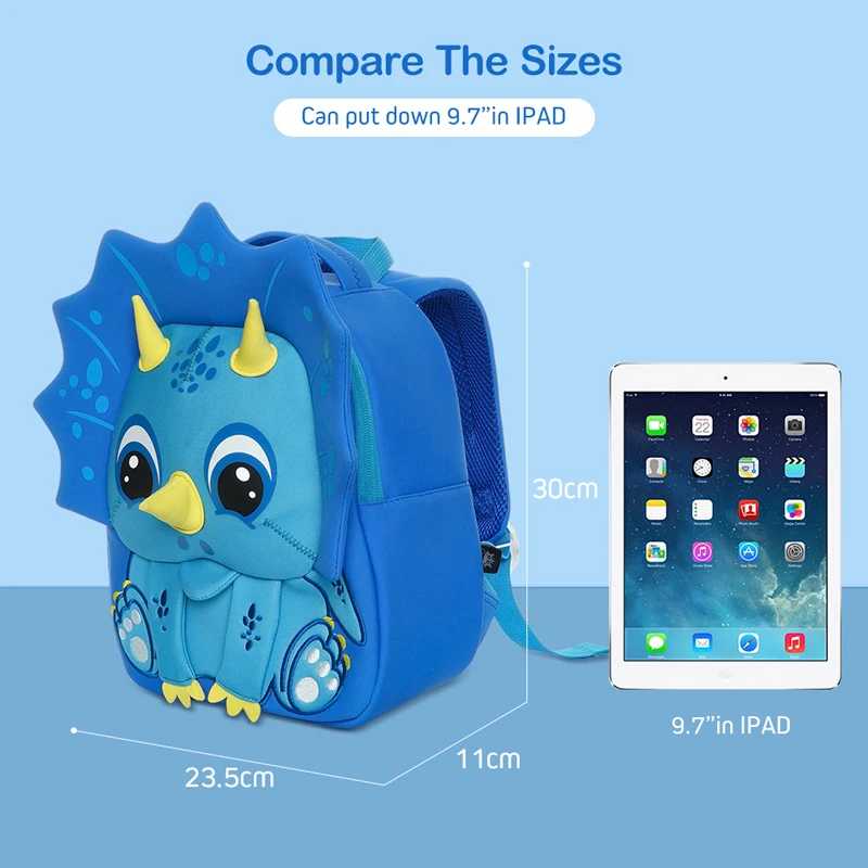 Cocomilo kids bag 3-5 years Cartoon Animal pattern Children Backpacks Dinosaur kindergarten Schoolbag Unicorn