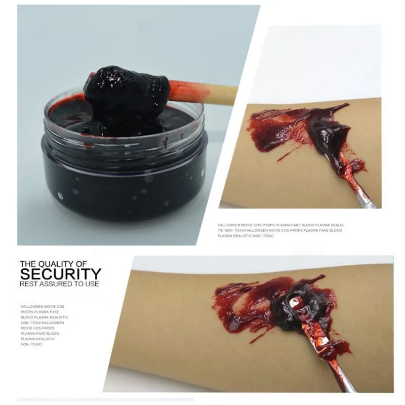 30 г гелевая трубка искусственная плазма крови имитация РАН косплей макияж на