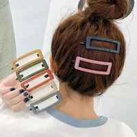 1pcs beauty salon seamless hairpin professional styling hairdressing makeup tools hair clips for women girl headwear resin cute
