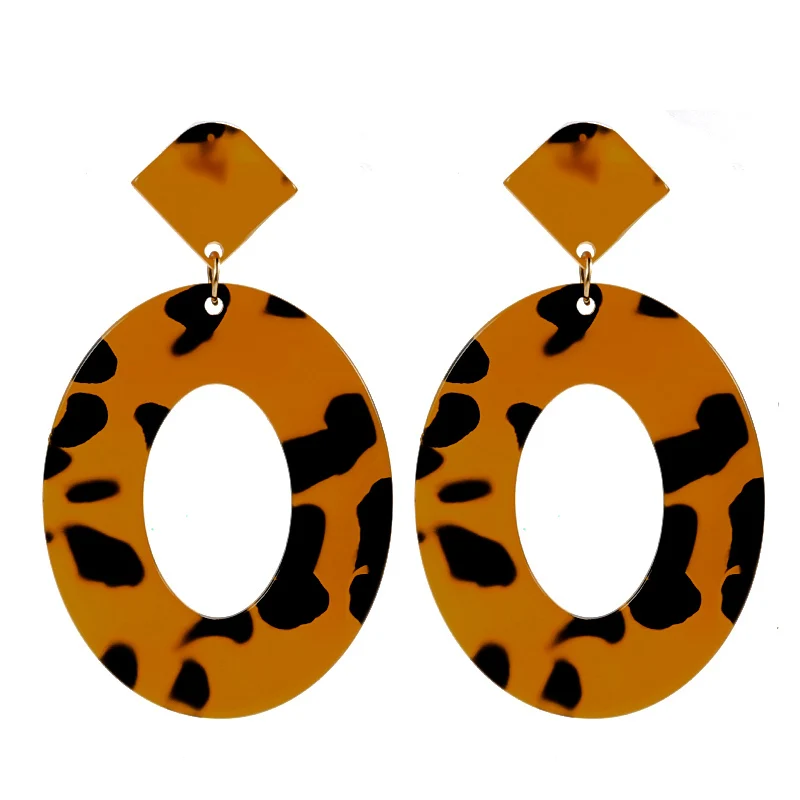 Винтажные акриловые массивные геометрические висячие серьги BFH для женщин 2019