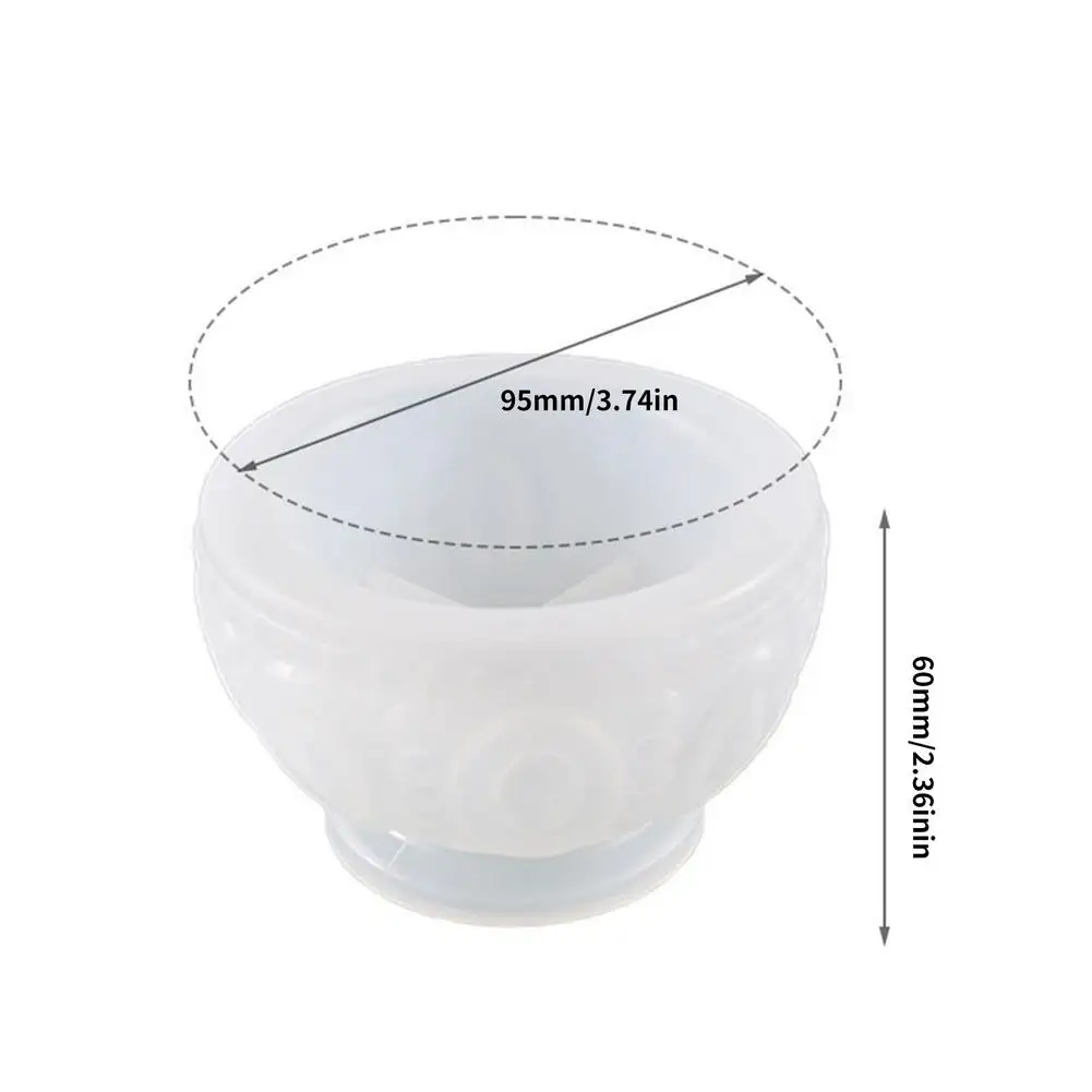 

Silicone Molds for Epoxy Resin Flower Pot Concrete Cement Clay Mold Silicone Resin Round Bowl Mold Candle Soap Making Mould