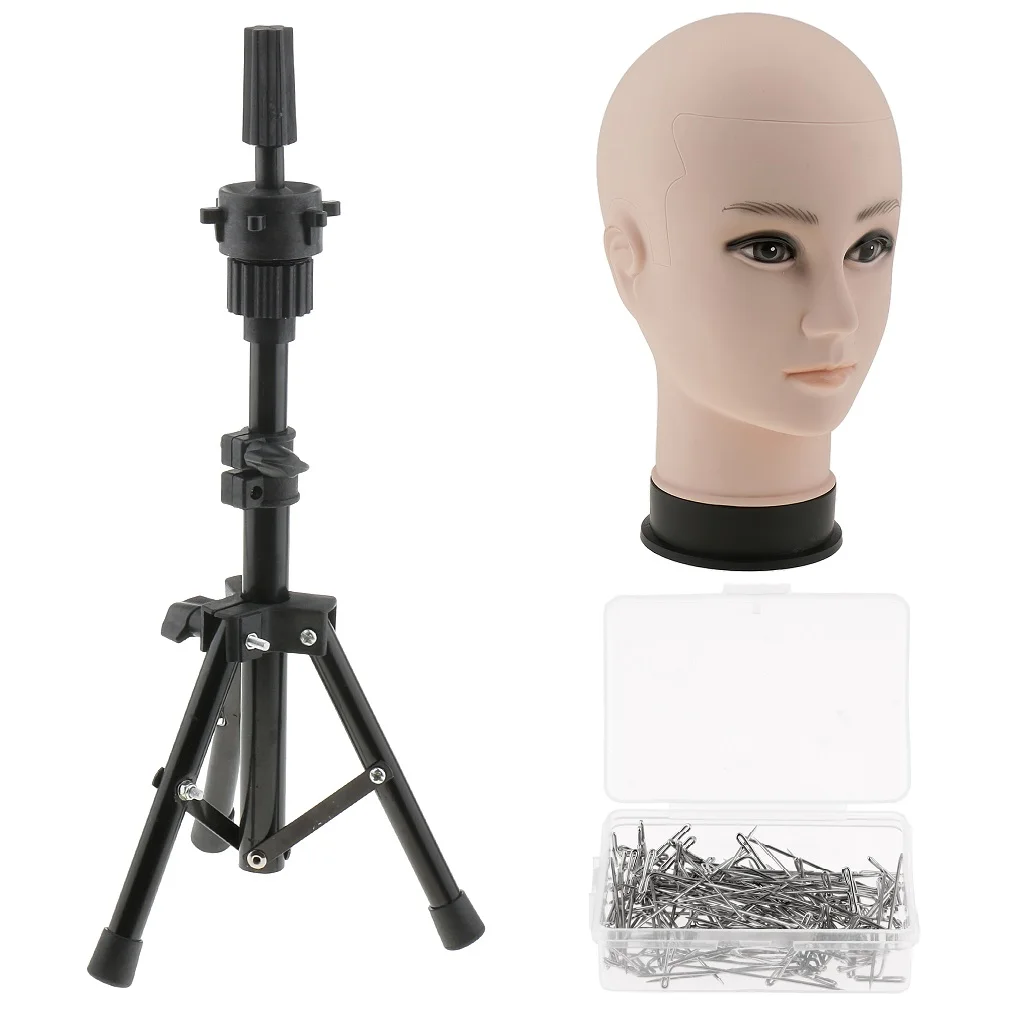 Мужской манекен голова манекена парик шляпа дисплей Модель штатив T Pins | Шиньоны и