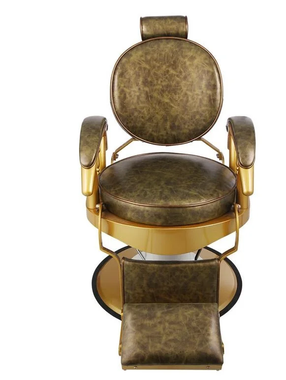

Luxury barber chair shave and beard can be put down retro American shop hair cutting salon special men's hairdressing chairs