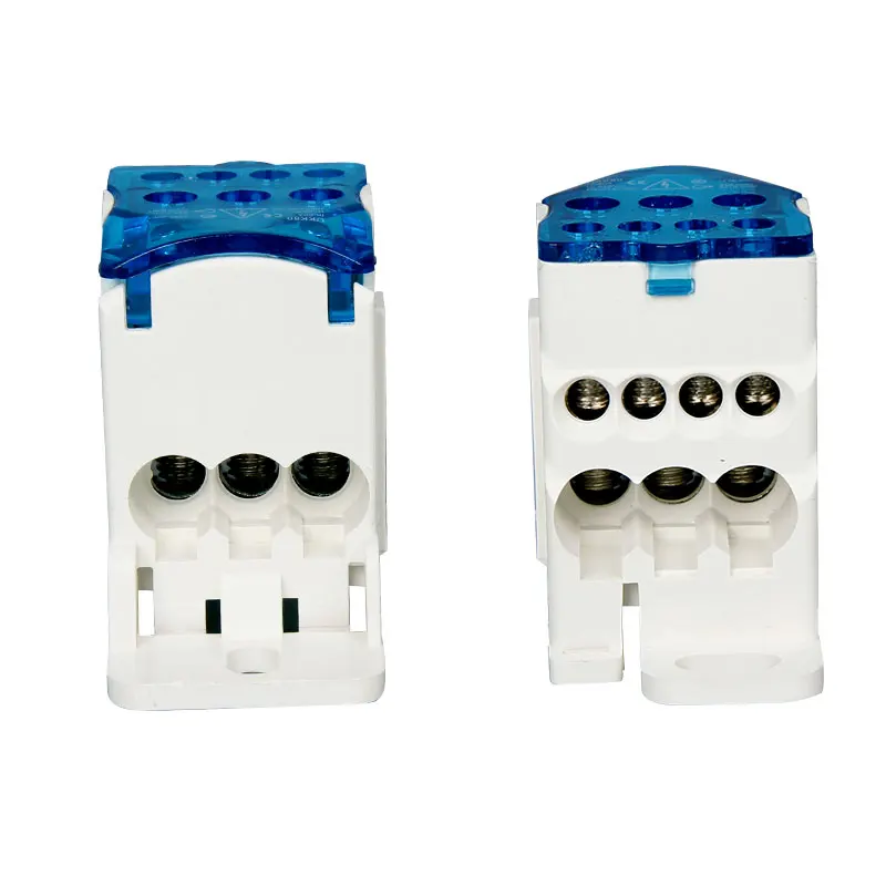 1 шт. универсальная электрическая Клеммная колодка UKK 80A для кабелей на Din-рейку
