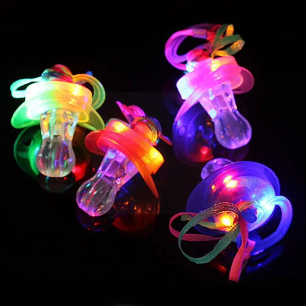 

Toy Personality Luminous Pacifier Whistle Funny Bar Light Random Flashing Toys Led Baby Color Props Toys Whistle V2j3