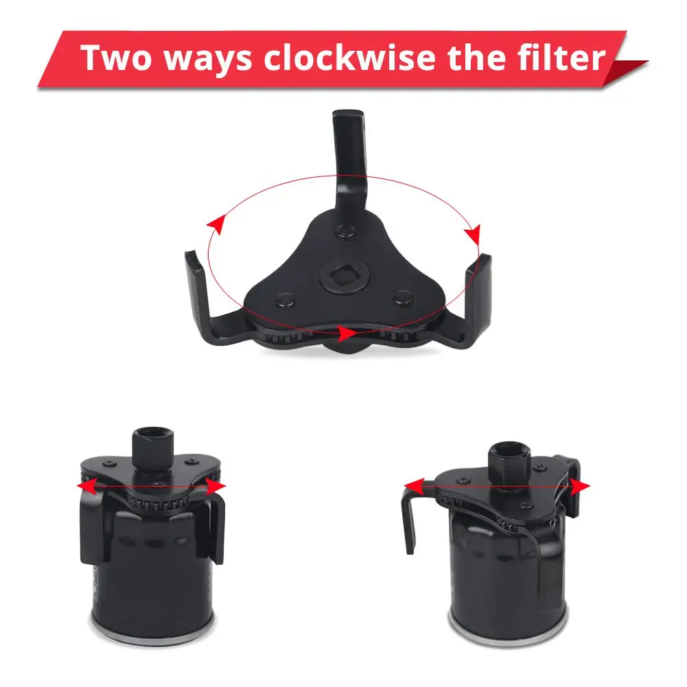 Универсальный Регулируемый гайковерт с масляным фильтром диапазон 2 1/2 дюйма от 4