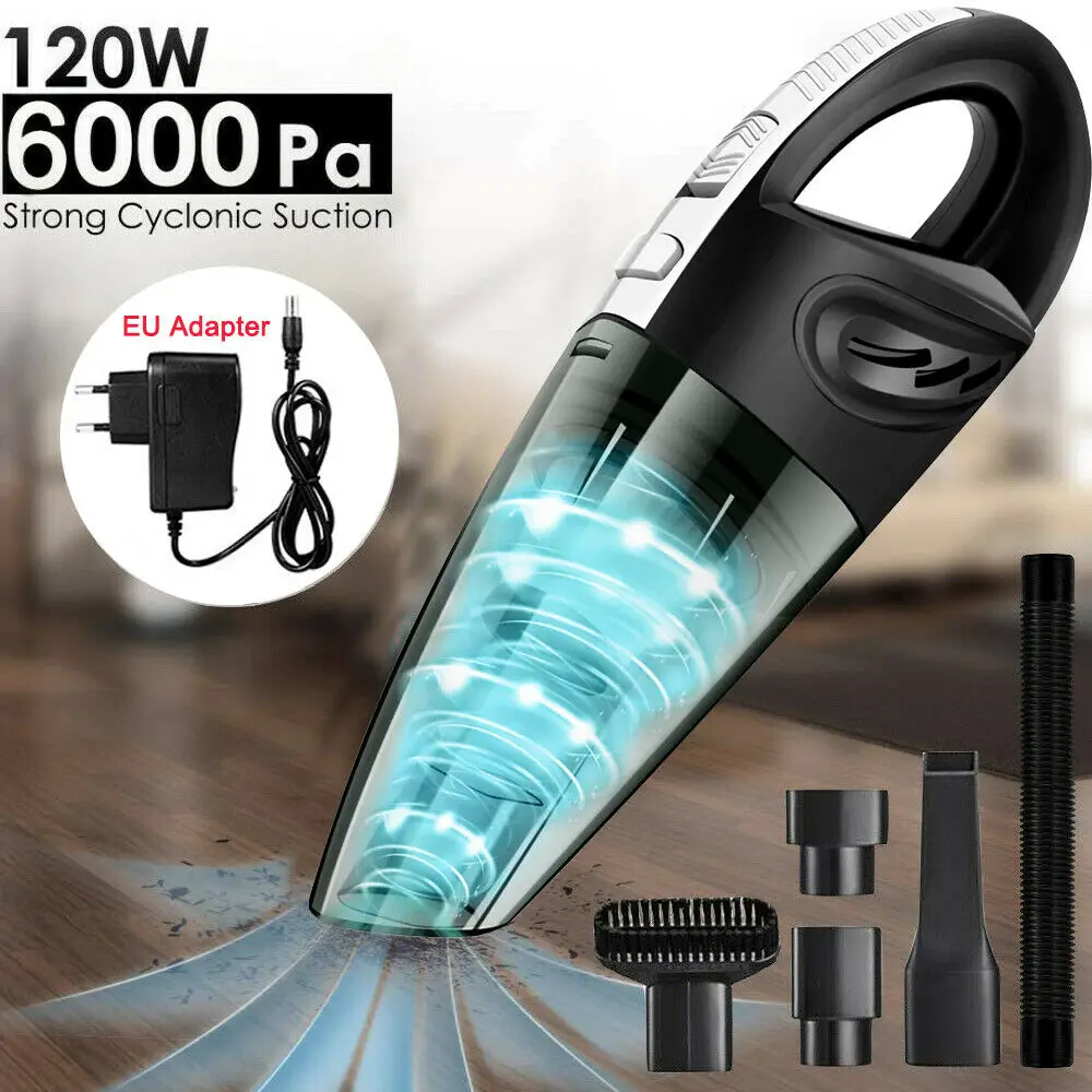 

Handheld Car Vacuum Cleaner Wireless Wet and Dry Mini Portable vacuum cleaner for Car 120W 6000pa Rechargeable Super Suction