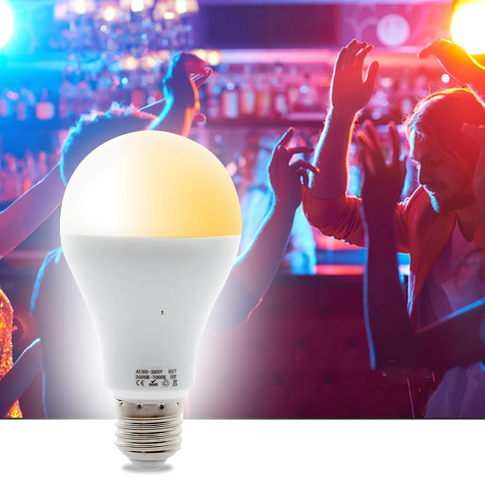 

SmSmart Light Bulb 2.4G WiFi LED Bulb RGB Color Changing Bulb E27 Wireless Bulb APP Control Remote Control Night Light AC 220V