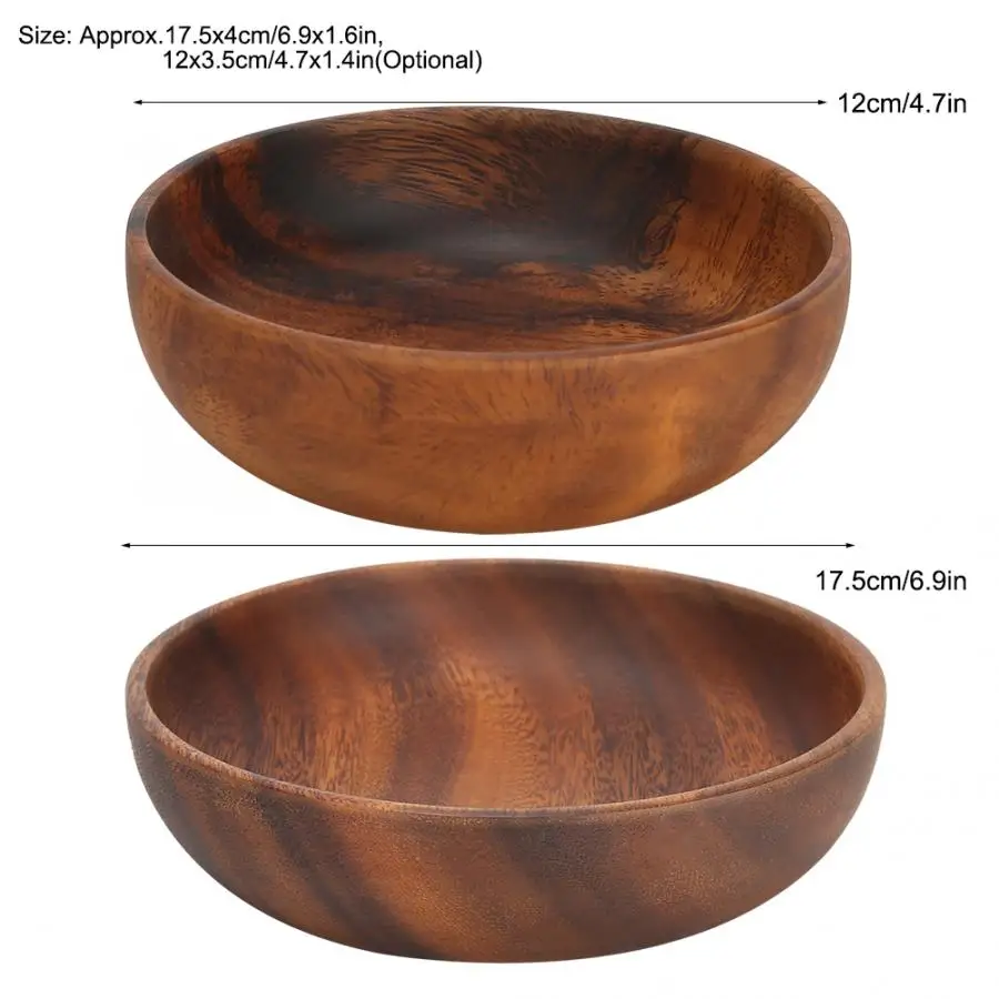 Тарелка для фруктов деревянная тарелка закусок еды салата супа чаша дома кофейни