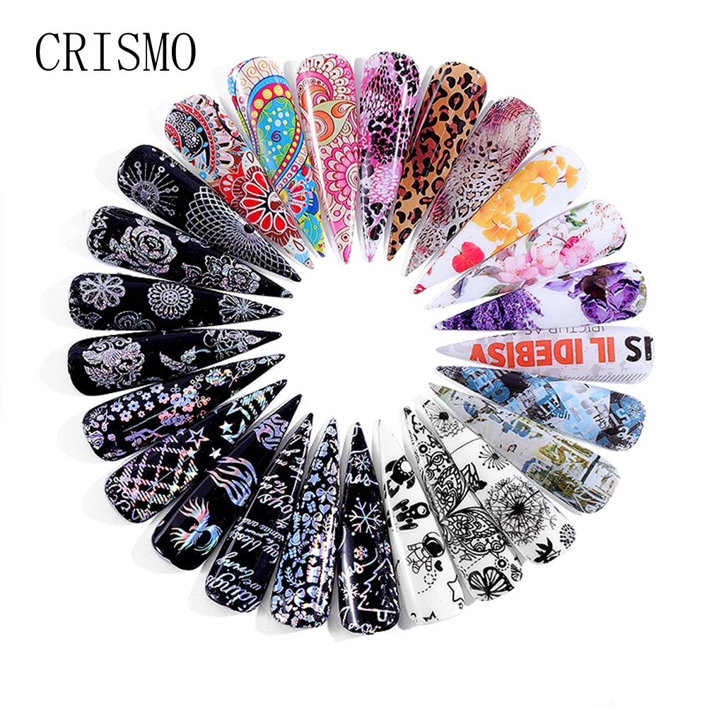 

Фольга для ногтей CRISMO, серия звезд, переводная Фольга для ногтей, идея для творчества, украшение для ногтей, переводные наклейки, аксессуары ...