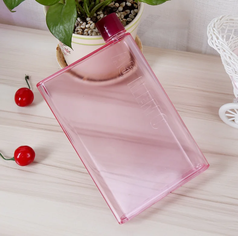 Бесплатная доставка 2 упаковки А5 блокнот бумажная бутылка плоский 420 мл для воды