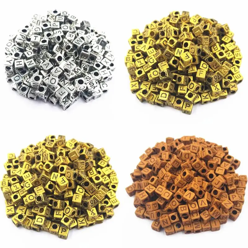 

Бусины акриловые квадратные, 6 мм, для изготовления ювелирных изделий, 50 шт.