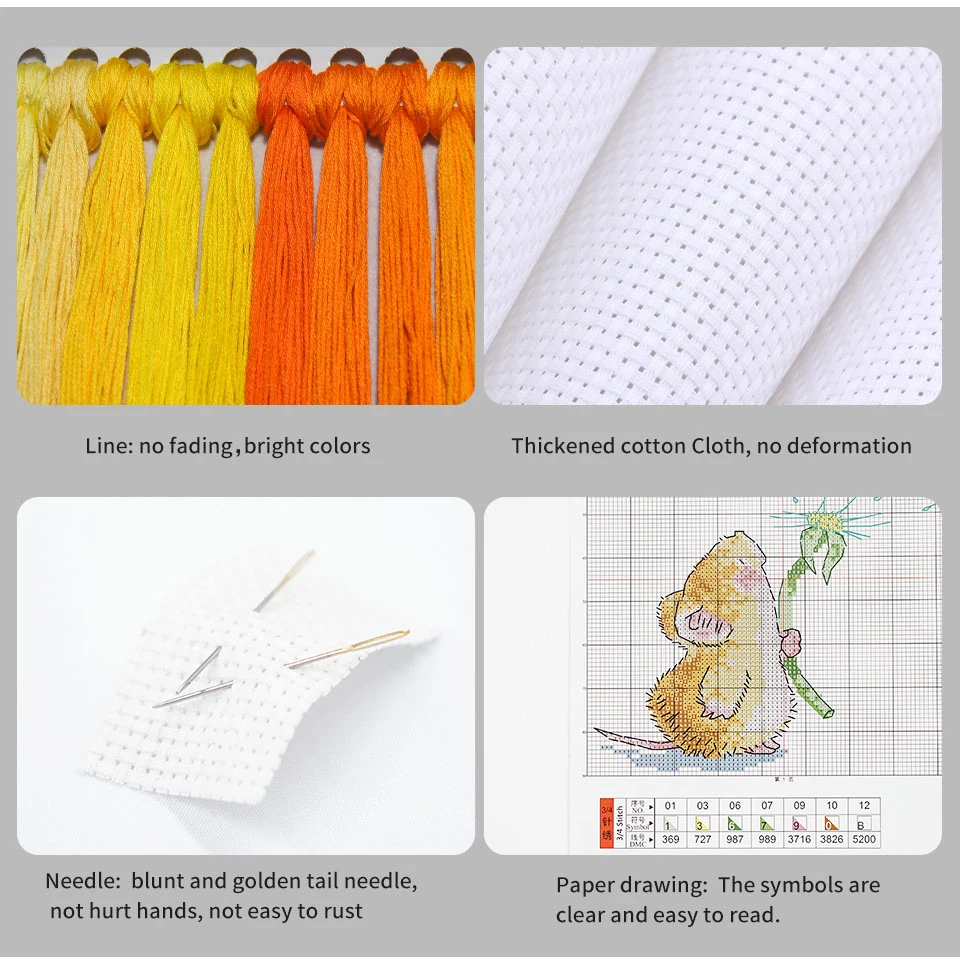 Белая ткань с принтом лебедя белая для вышивки 11CT и 14CT набор китайского вышивания