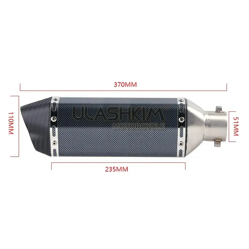 

Motorcycle Full Exhaust System Muffler Escape Modified Contact Middle Link Pipe Tube Slip On For Honda CBR300 CBR300R