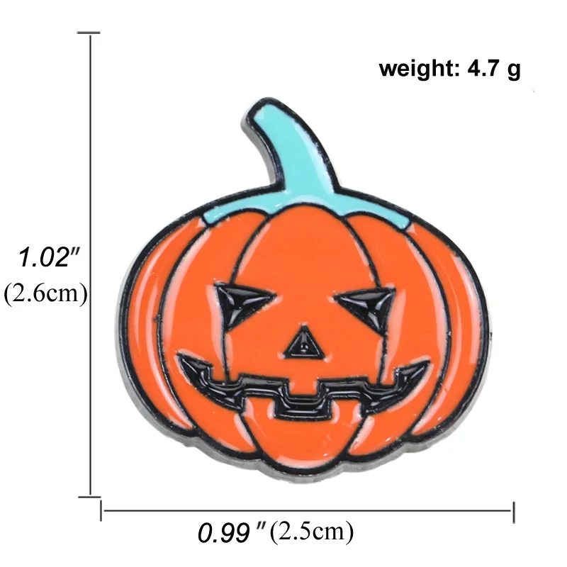 Новая мода Хэллоуин брошка мультфильм забавная тыква летучая мышь призрак