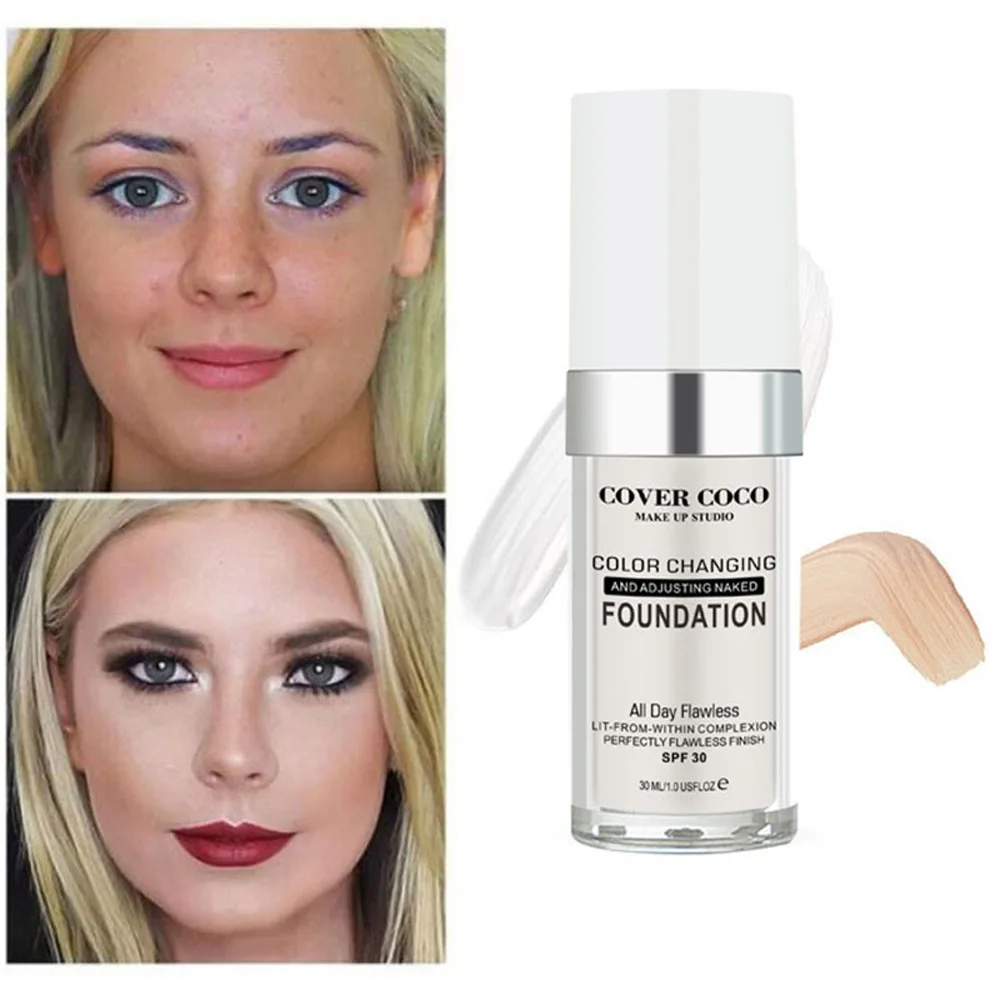 

30ML Foundation Cream Face Base Makeup Primer Liquid Matte Make Up Fine Lines Oil-Control Brighten Cosmetic