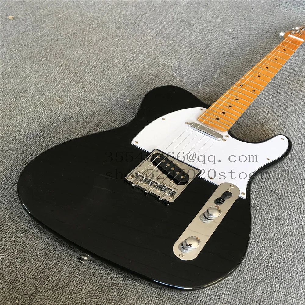 Горячая Распродажа! Бесплатная доставка. Электрическая гитара из черной липы TL.