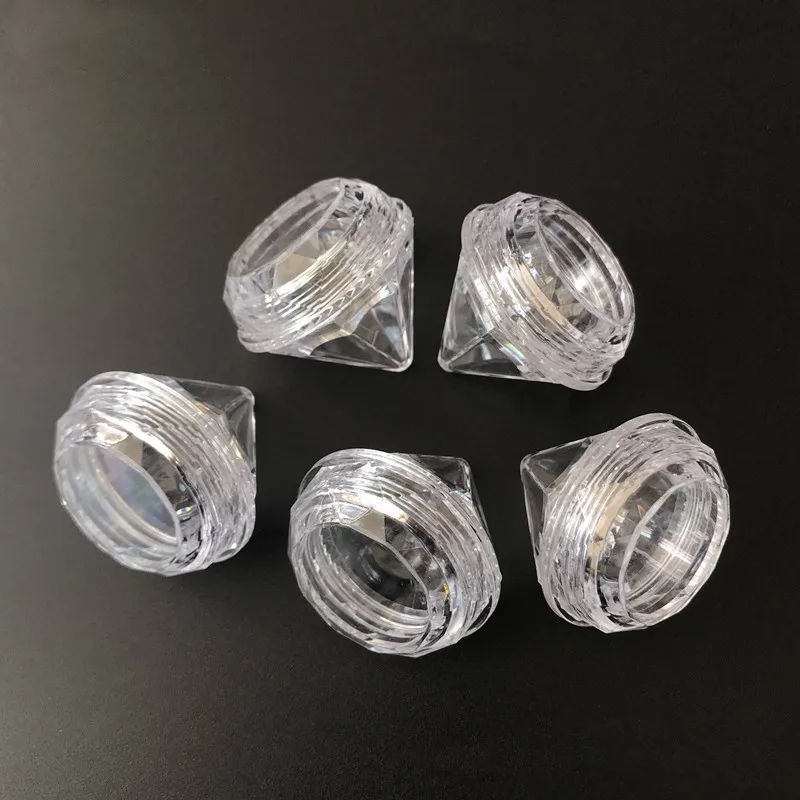 500Xфотография/5 мл прозрачная/синяя маленькая пустая банка для крема в форме