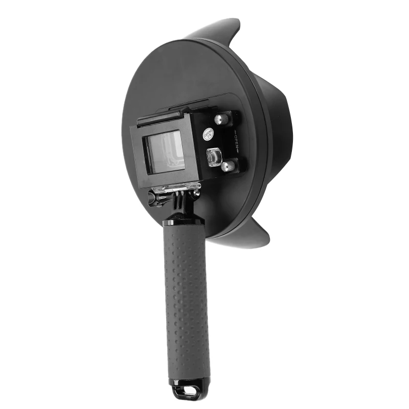 Ручной Водонепроницаемый подводный чехол с куполом для GoPro Hero 7 6 5 Поплавковым