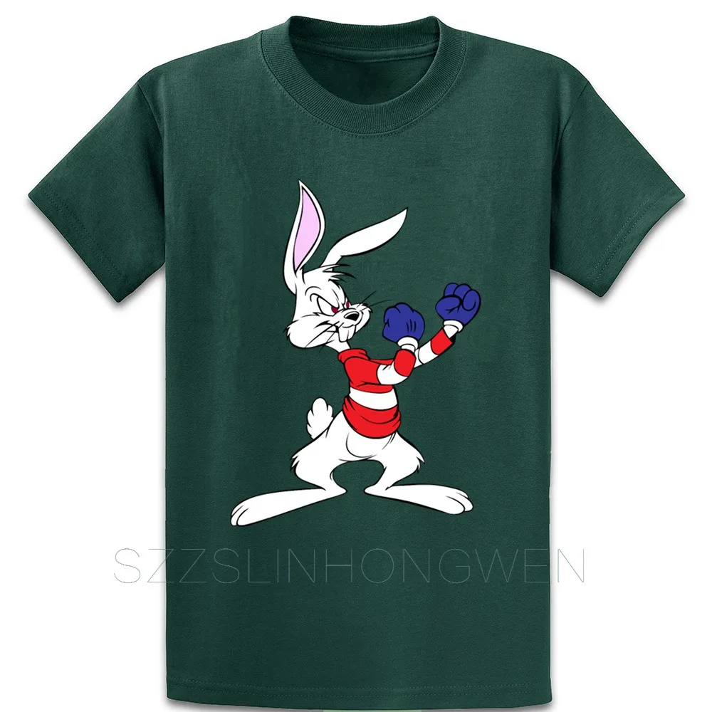 Bucks Bunny Boxing T Shirt Cotton Kawaii Sunlight Round Neck Summer Style Building Customized Cool | Мужская одежда
