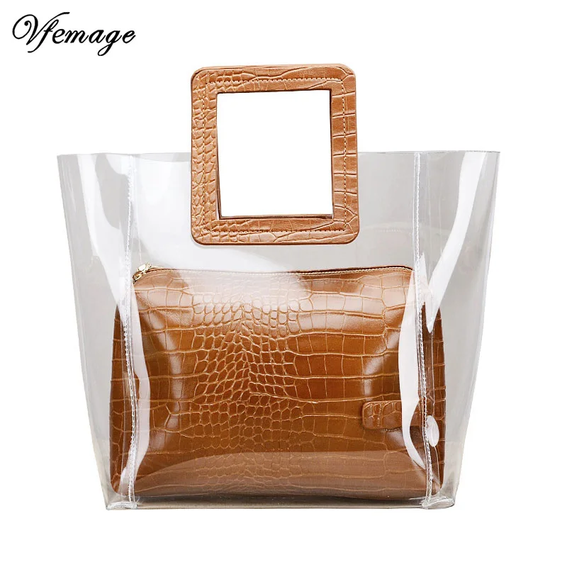 Vfemage женская кожаная сумка 2 шт./компл. | Багаж и сумки