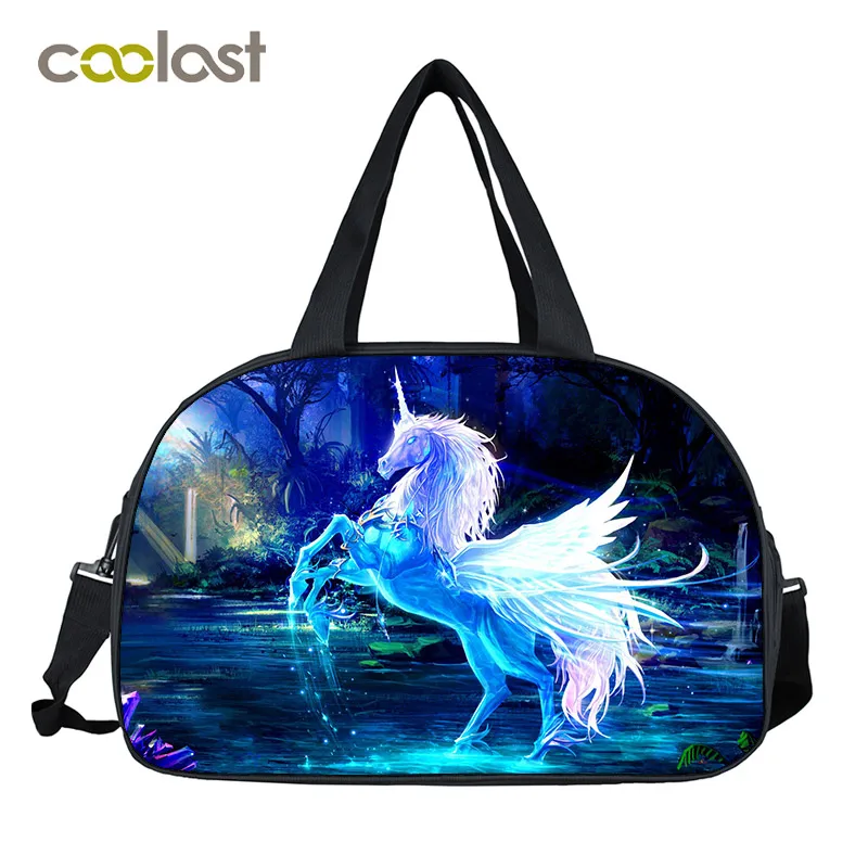 

Fantasy Unicorn Women Travel Luggage Bags Family Holiday Travel Hand Bags teenagers Large Capacity Duffle Bag 3D Heat Print Tote