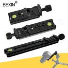 Направляющая скольжения BEXIN, длинный быстросъемный зажим для зум-объектива с длинным фокусом, кронштейн-держатель, подходит для штатива с шаровой головкой камеры