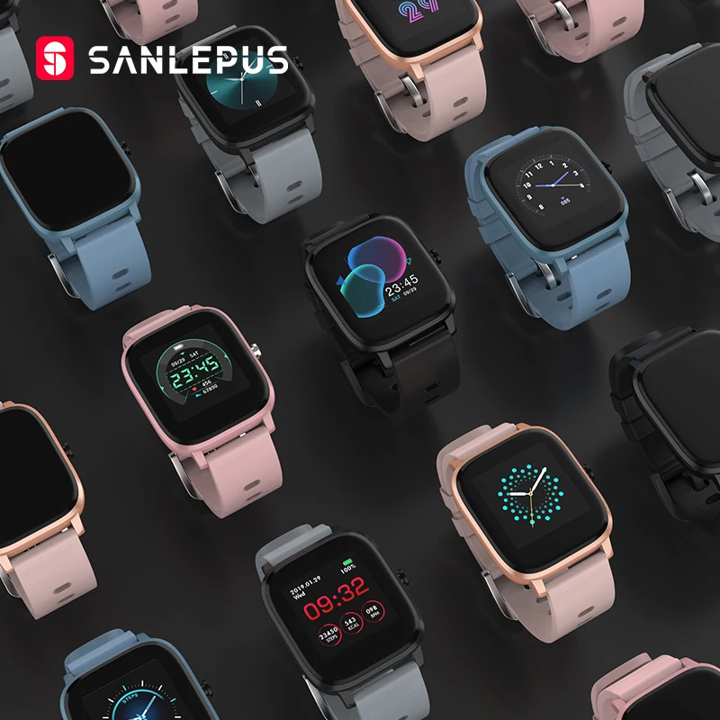 Универсальные модные Смарт часы SANLEPUS спортивные с шагомером IP67