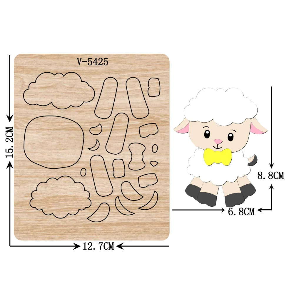 

New sheep wooden dies cutting dies for scrapbooking Multiple sizes V-5425