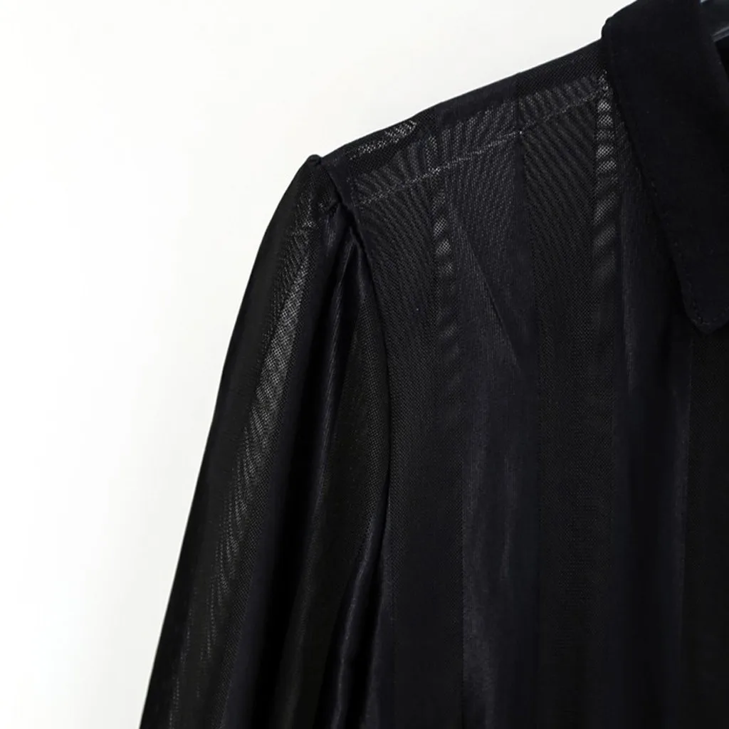 Женское платье повседневные платья с длинным рукавом однотонное Сетчатое