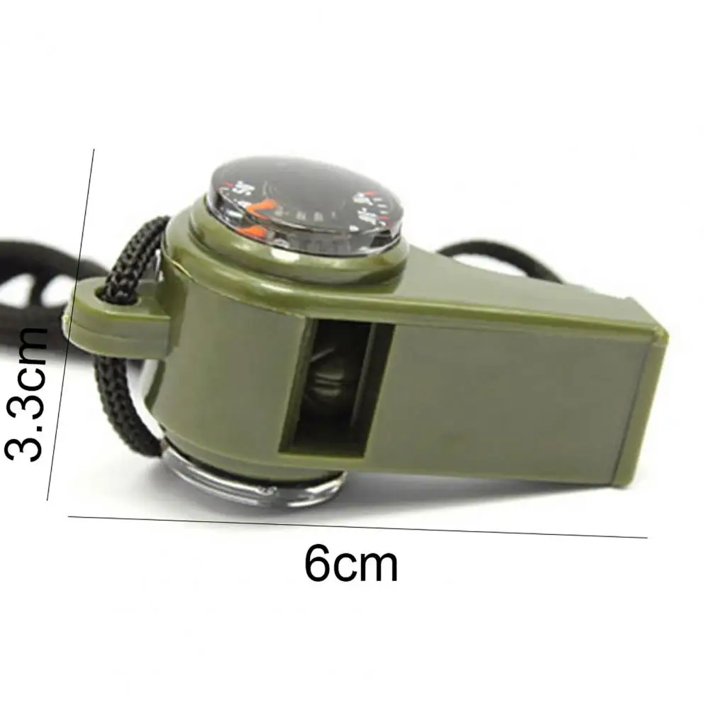 

Survival Whistle Reliable 3 in 1 Design Acrylic Multifunctional Emergency Gear for Hiking