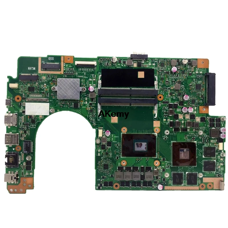 Kaufen X580VN Motherboard Mit GTX1050 Grafikkarte I7-7700HQ CPU Für For Asus Fliegen Festung X580 X580V X580VD X580VN Laptop Mainboard