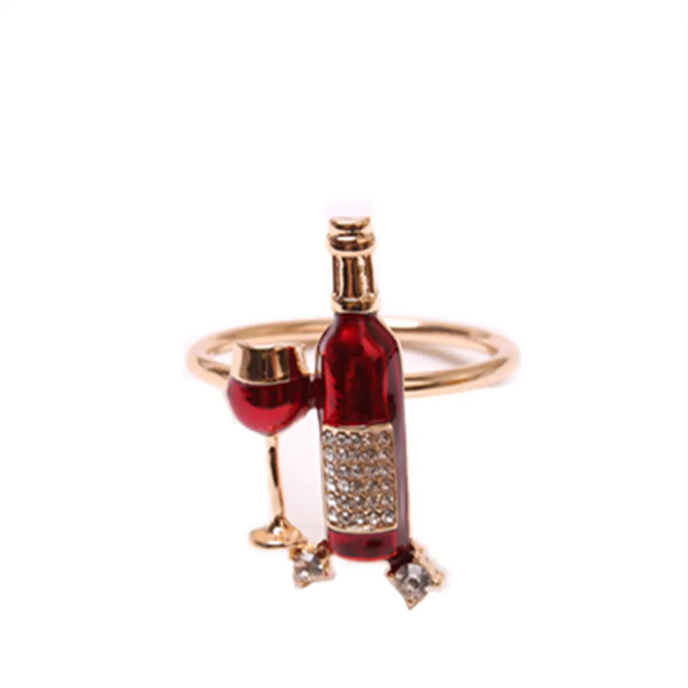 Новинка украшение для винной бутылки из металлического сплава настольное отеля