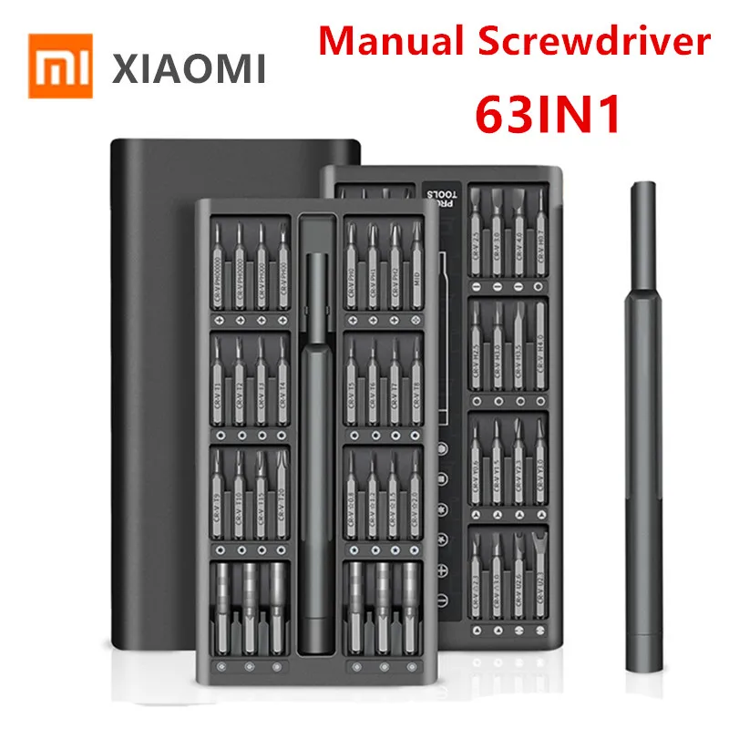 Набор отверток Xiaomi 63 в 1 набор прецизионных магнитных насадок для с шестигранной