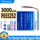 Аккумулятор ykaisin P655252 на 3000 мА  ч Для Harman Kardon Dodge re, мини-динамик, громкий динамик, батарея