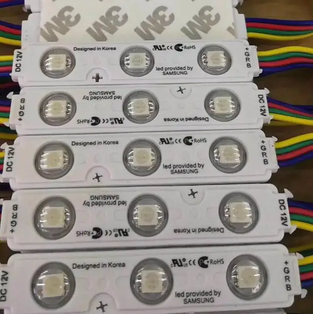 LED Module WS2811 DMX 3LED DC12V LED Garden Light SMD5050 RGB Waterproof LED Pixel Digital Module String Light black/white