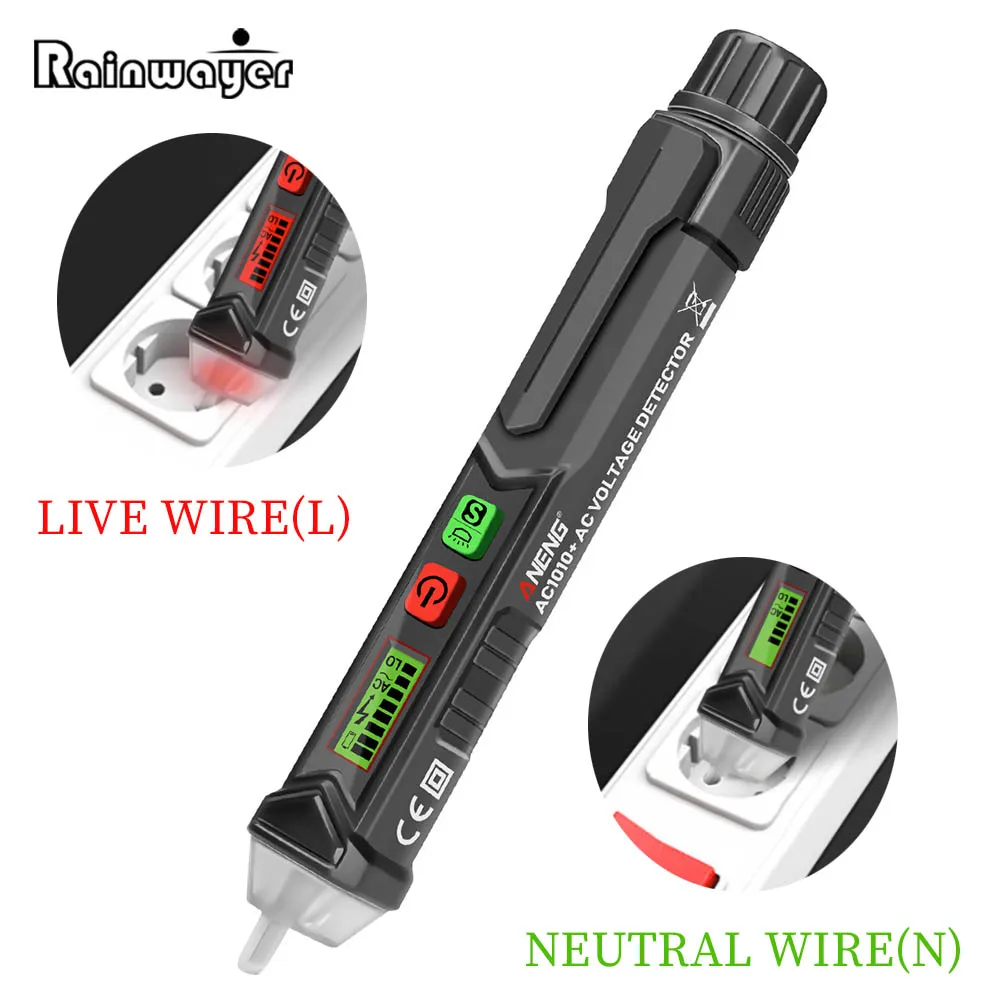 Интеллигентая (ый) Бесконтактный Pen AC Напряжение детектор Тесты er метр с