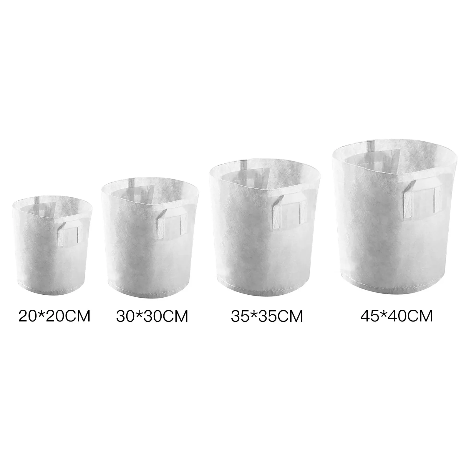 

20pcs Different Sizes Biodegradable Non-Woven Seedling Pots Eco-Friendly Planting Bags Nursery Bag Plant Grow Bags Fabric Pouch