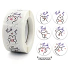 500 шт., детские наклейки в виде кошачьей лапы