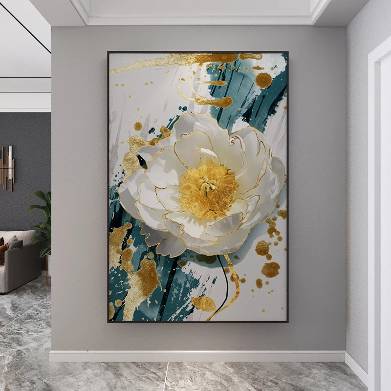 

Modern Art Canvas Print Decorative Interior Painting for Living Room Porch Home Decor Picture Scandinavian Flower Wall Poster