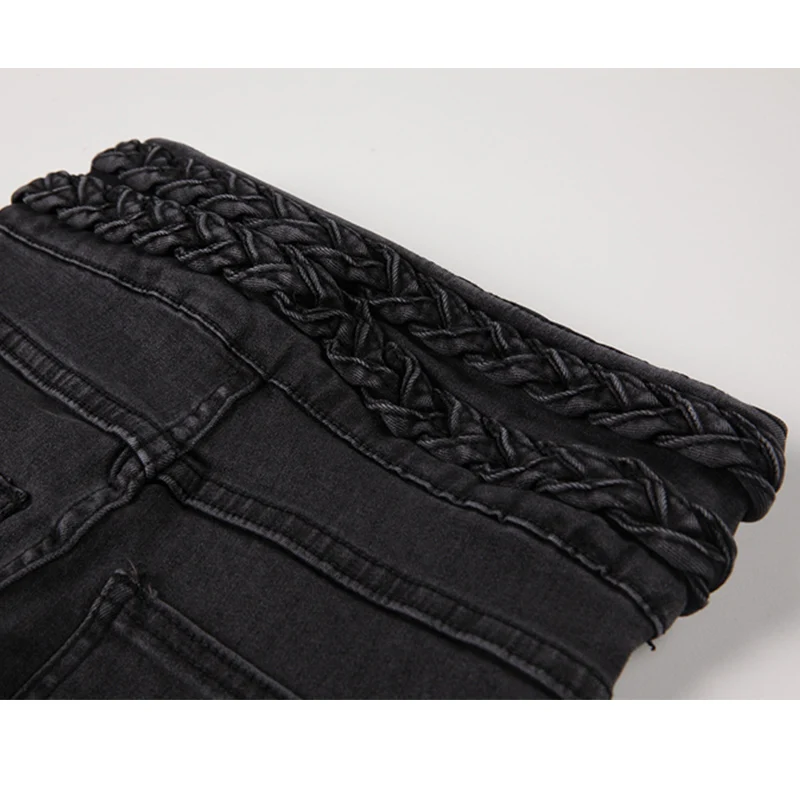 Женские джинсы с высокой талией джинсовые брюки скинни брюки-карандаш