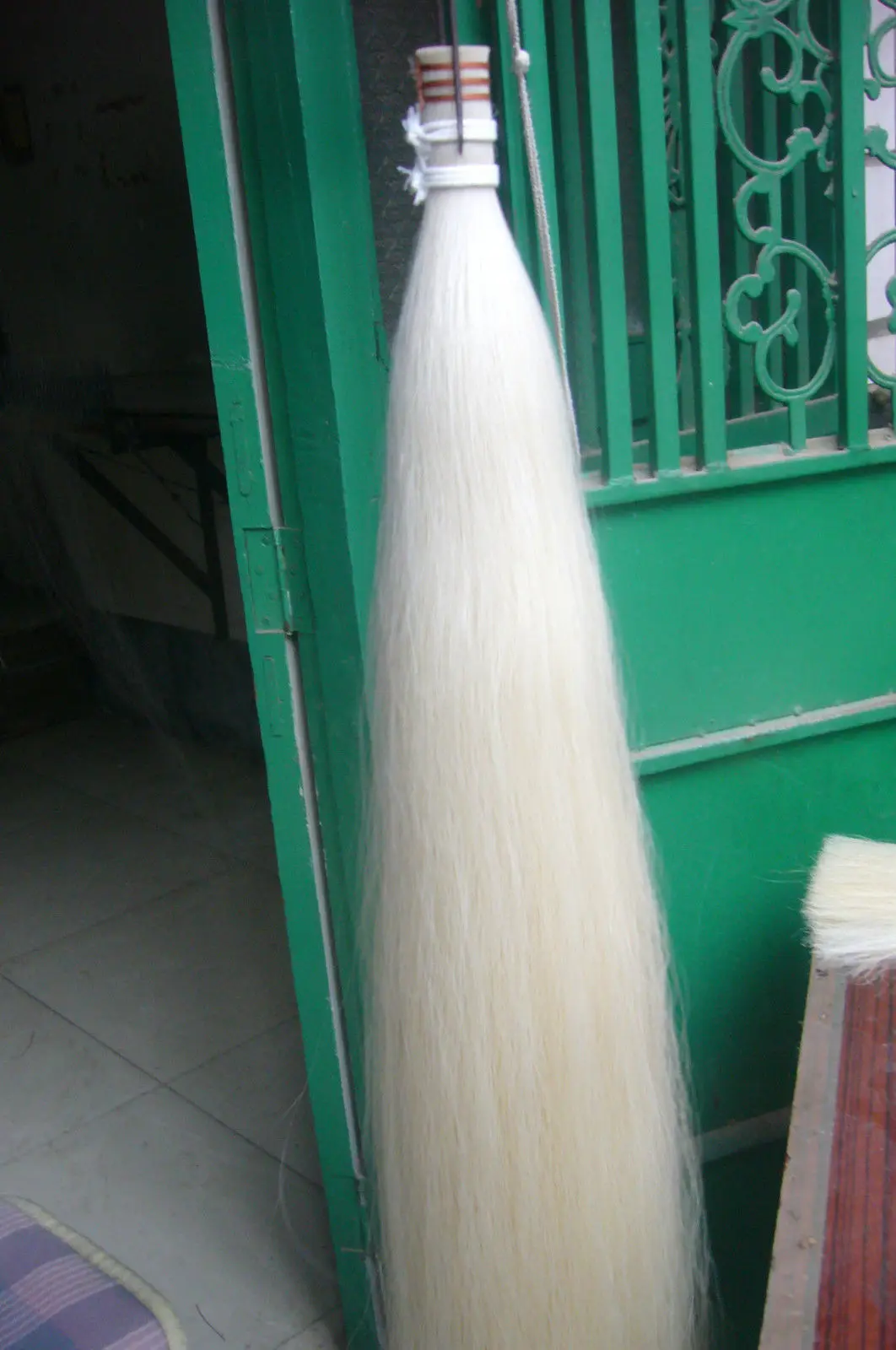 250g Top quality Stallion white mongolia bowhair 85 cm violin bow parts
