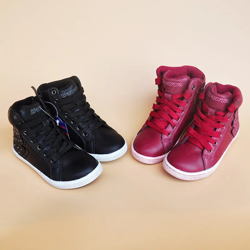 1 пара детские осенние ботинки из ПУ кожи|girls shoes boots|leather girls shoesboots children |