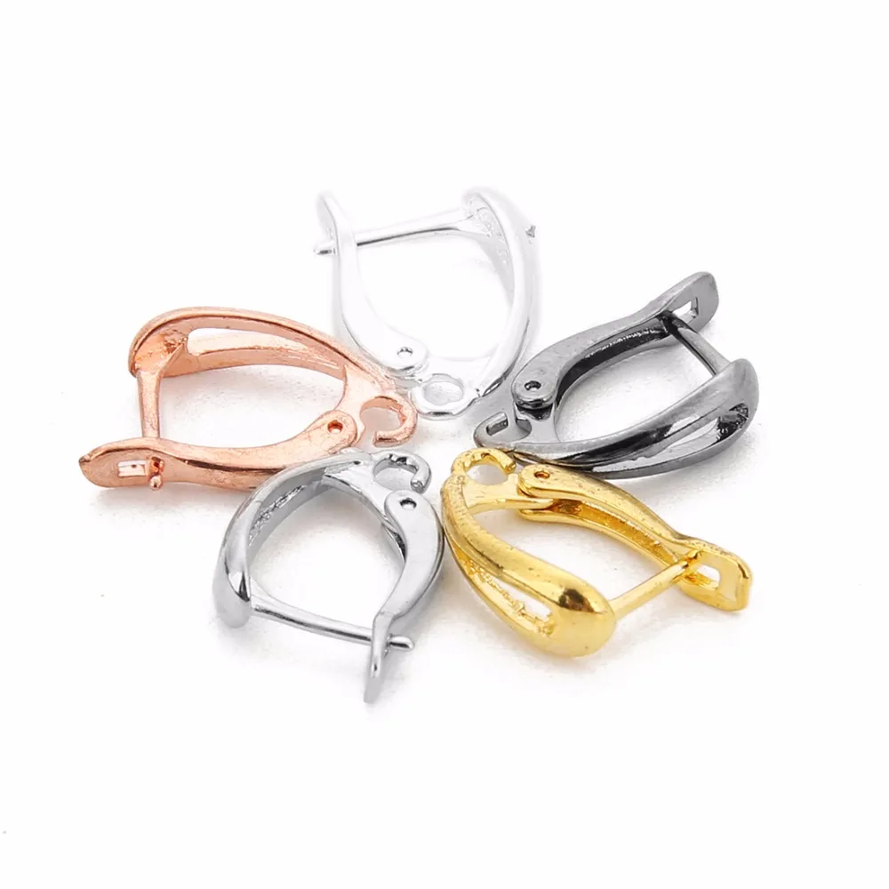 

10pcs/lot 11*18mm Earrings Hook Copper Ear Clip Clasps Buckle Accessories for DIY Drop Earring Making Craft Accessories