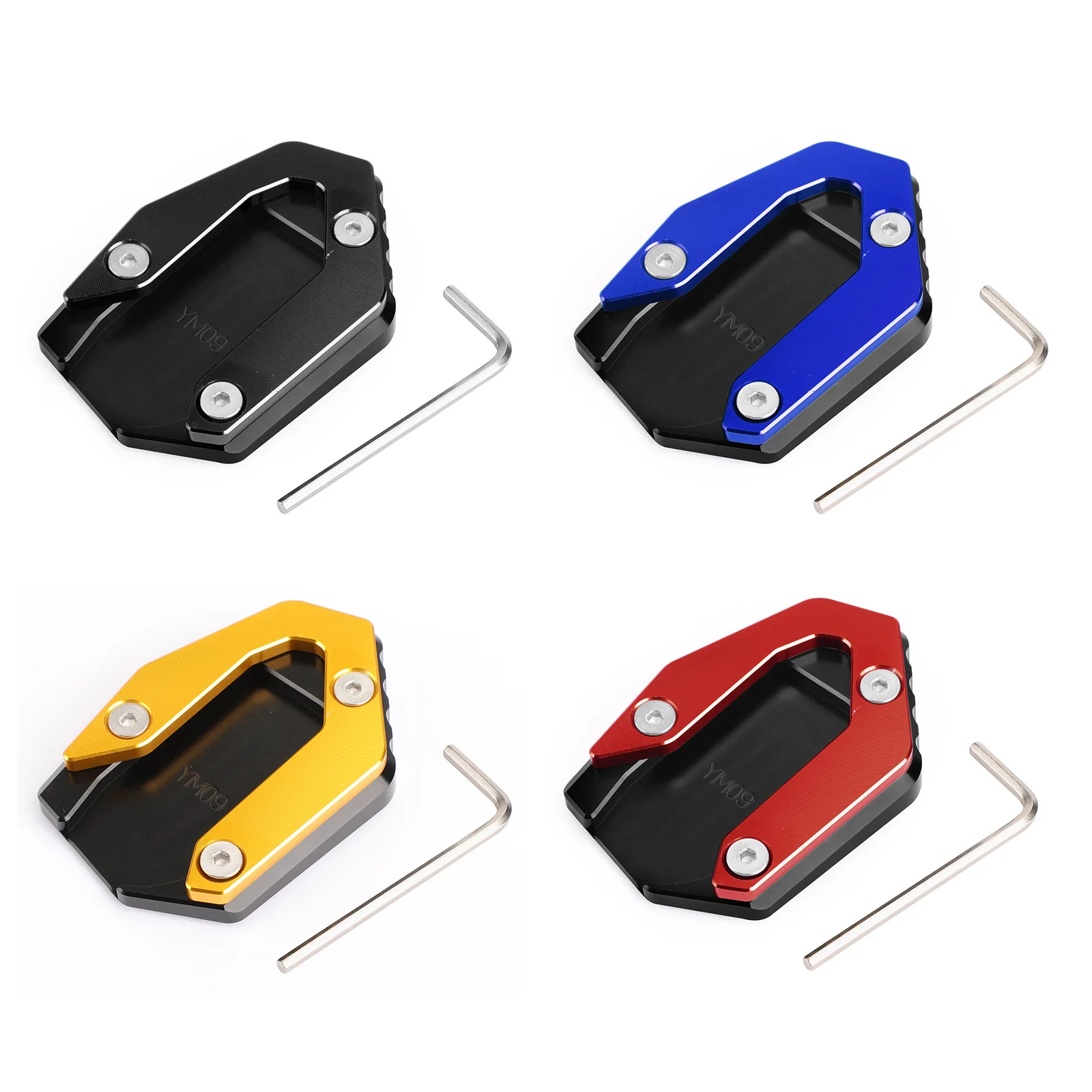 

Topteng For YAMAHA MT-09 FZ-09 FJ-09 TRACER 900 900GT Kickstand Side Stand Extension Pad Motorcycle Covers