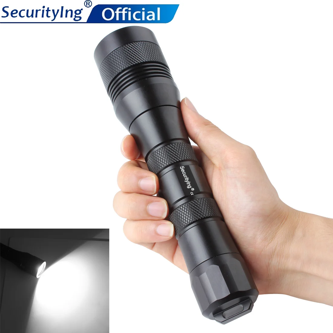 

SecurityIng Diving Flashlight Wide 120 Degrees Beam Angle Scuba light 150M XM-L2 LED Underwater Photography Video Torch 1050Lm