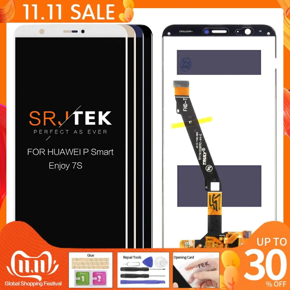 5.65" 2160x1080 IPS Display For HUAWEI P Smart LCD Enjoy 7S Touch Screen Digitizer Replacement Parts for Huawei | Мобильные
