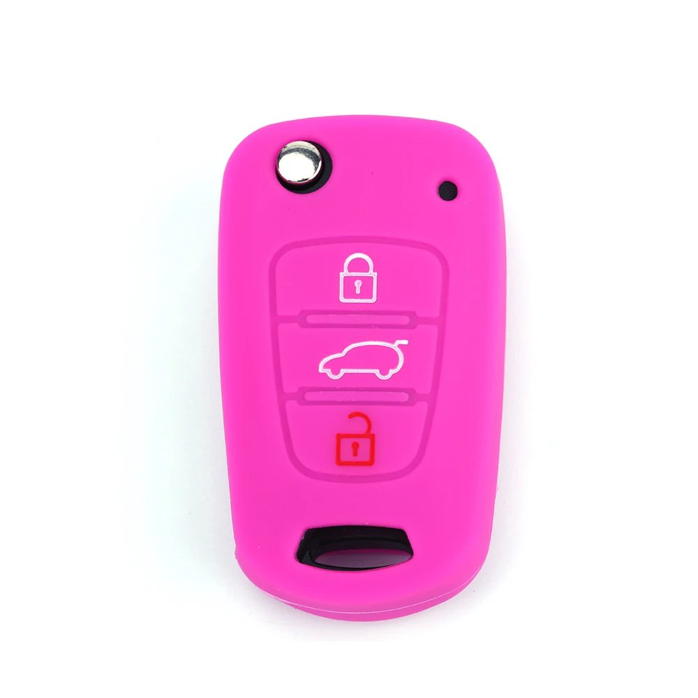 Hot Sale Colorful Made in China Dustproof Soft Remote Silicone Car Key Cover Case Protect for 3 Buttons Flip Accessories | Автомобили и